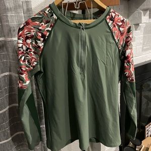 Great for summer l.l. Bean sunblock swimwear top .